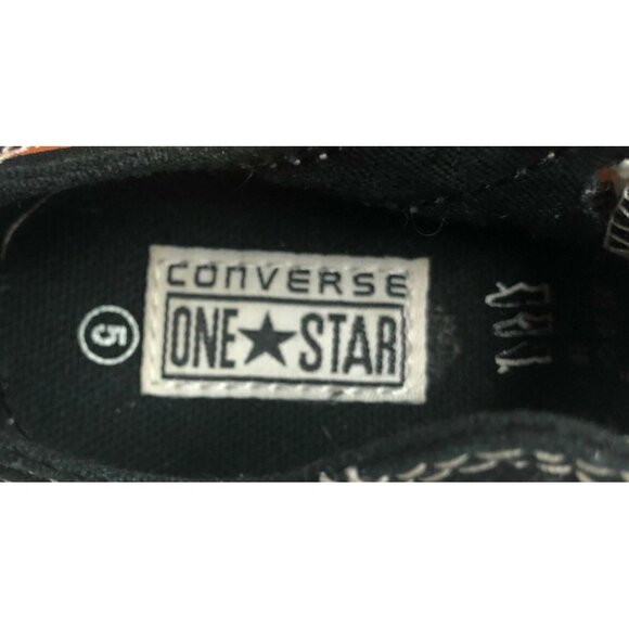 Converse One Star Sneaker Infant Toddler 5 Chuck Taylors Orange Flames Low Top - Picture 10 of 11